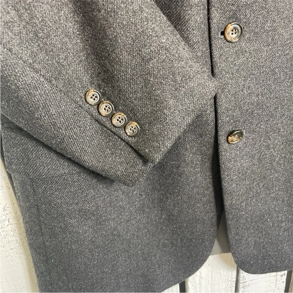 Joseph & Lyman Cashmere Blazer Men's 42R Charcoal Gray 3 Button Single NonVented - Picture 7 of 11